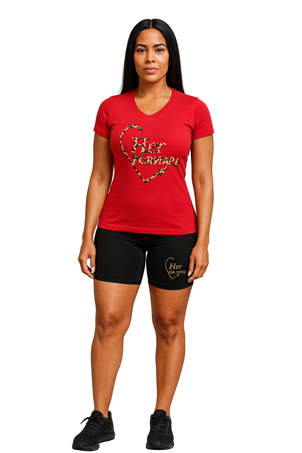 Her Forward Logo Girls Biker Shorts