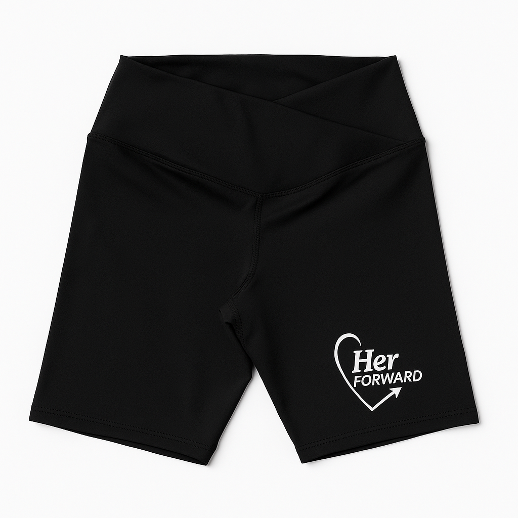 Her Forward Logo Girls Biker Shorts