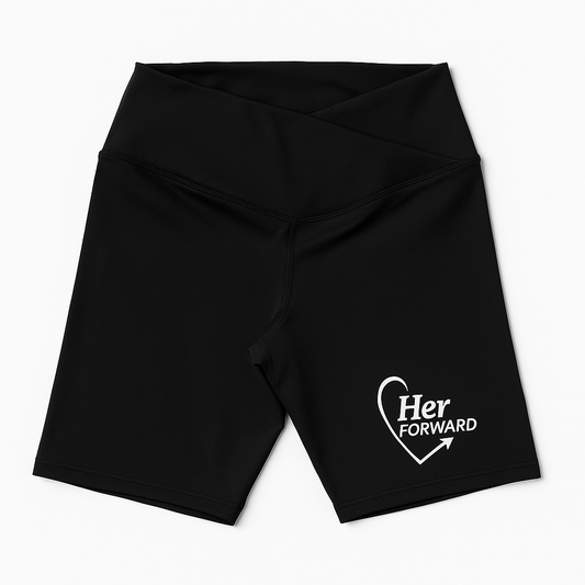 Her Forward Logo Girls Biker Shorts