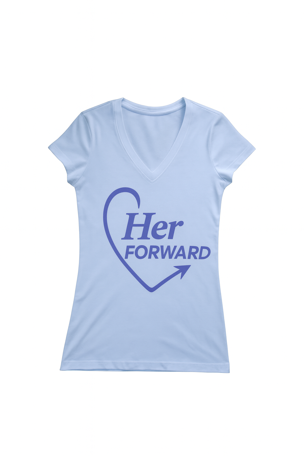 Her Forward Logo V-Neck Tee